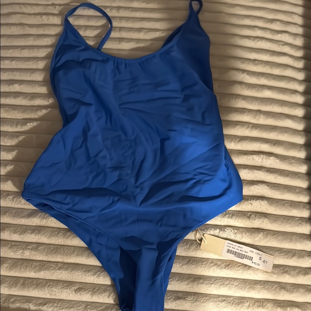 Blue Kids One Piece Swimsuit